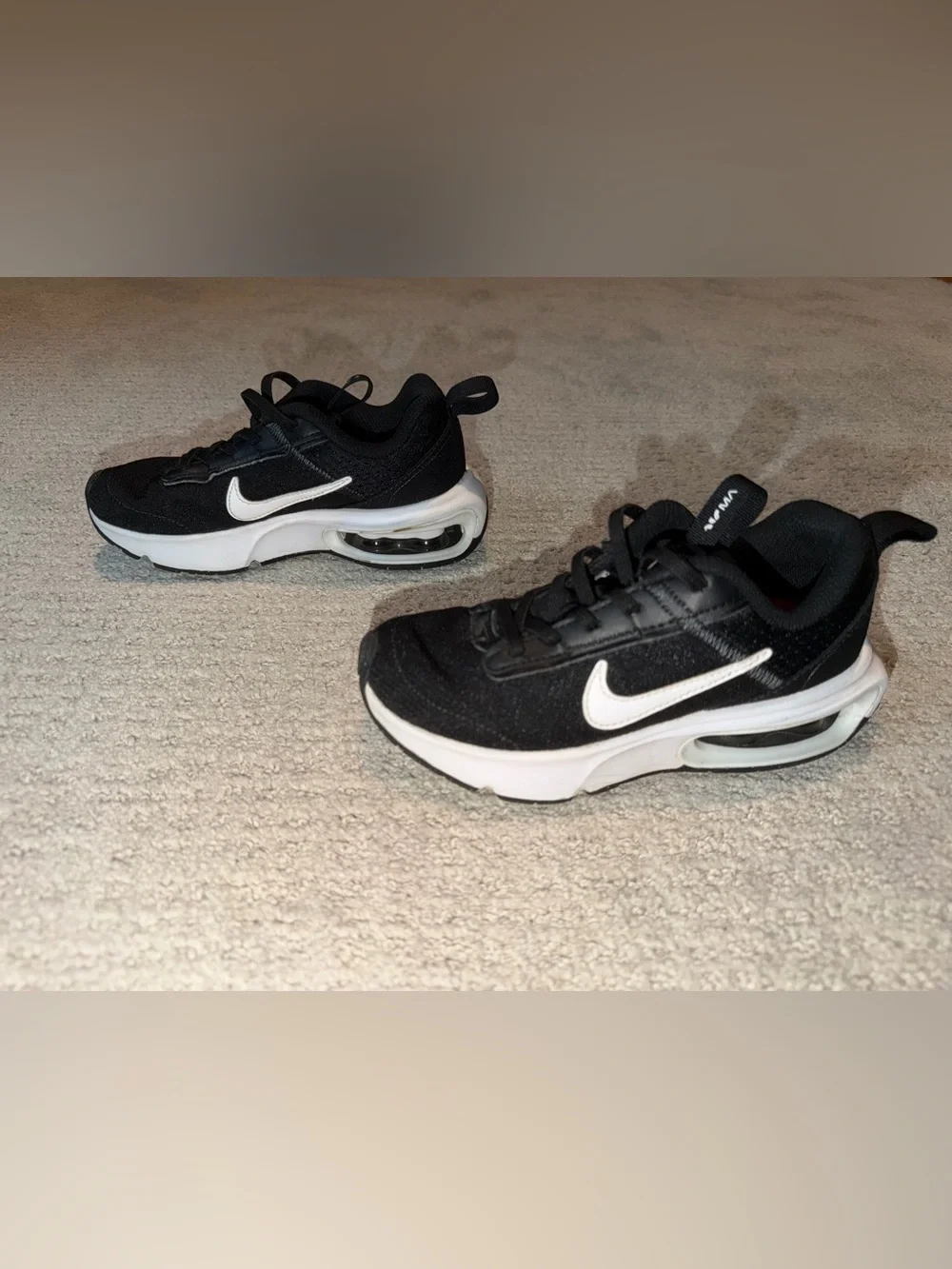 Nike Air Max Unisex Kids Sneakers Black/White Size 13C